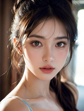 女性运动时穿着吊带背心的活力瞬间
